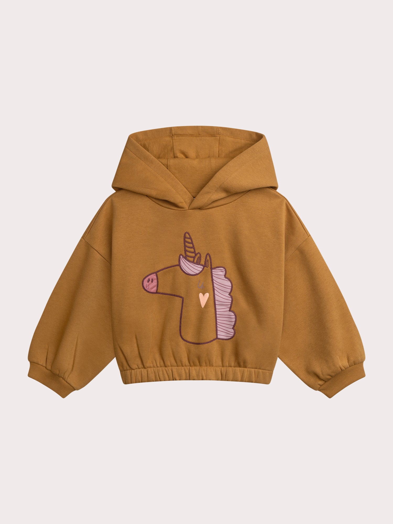 Sweat jaune moutarde animation licorne