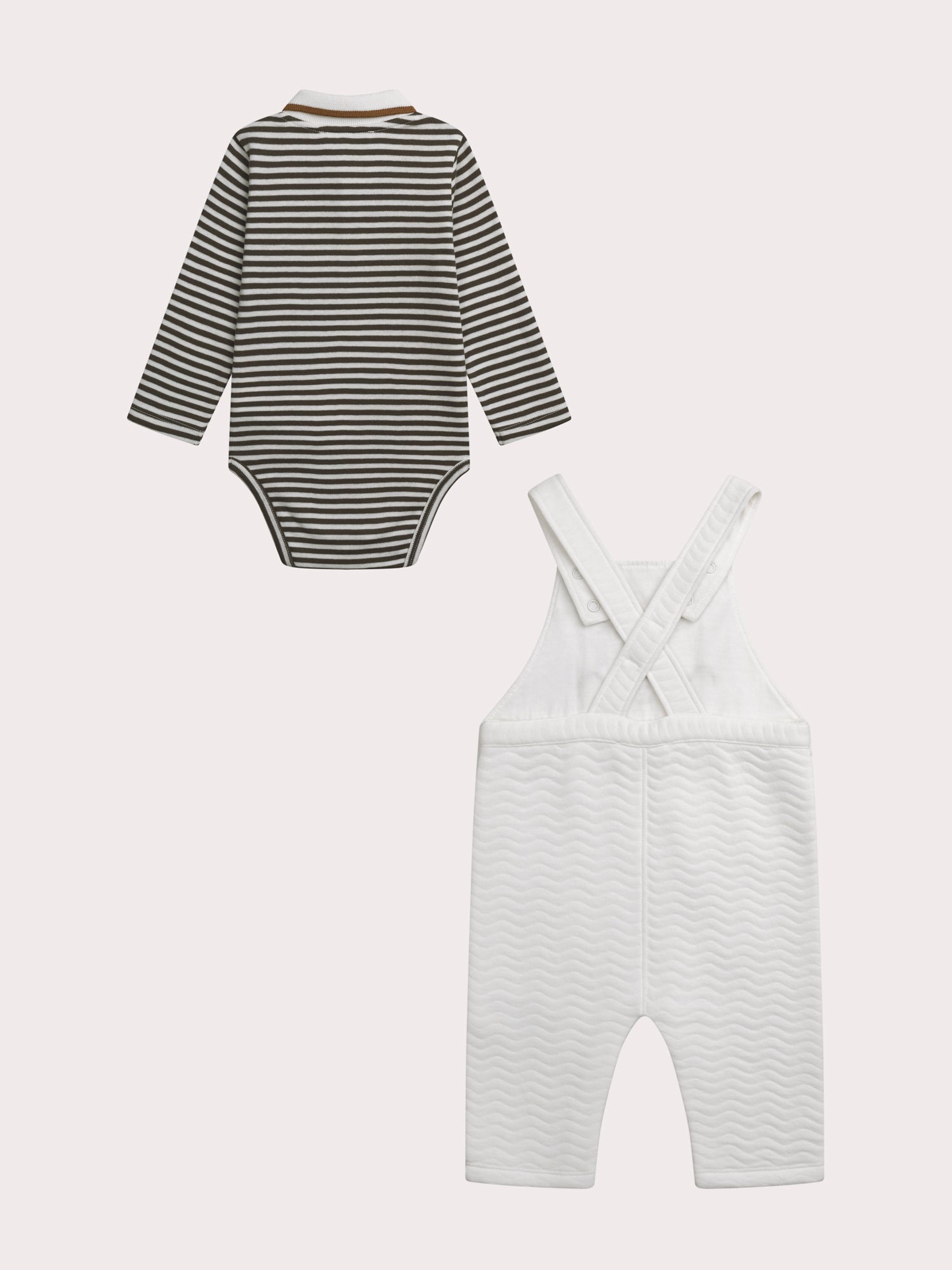 Ensemble naissance salopette et body pour garçon