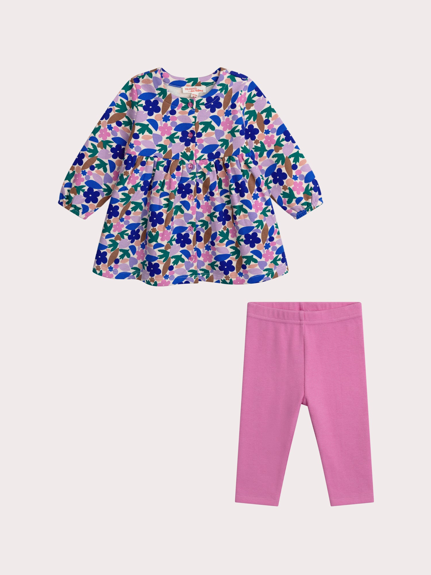 Ensemble fleuri pour bébé fille