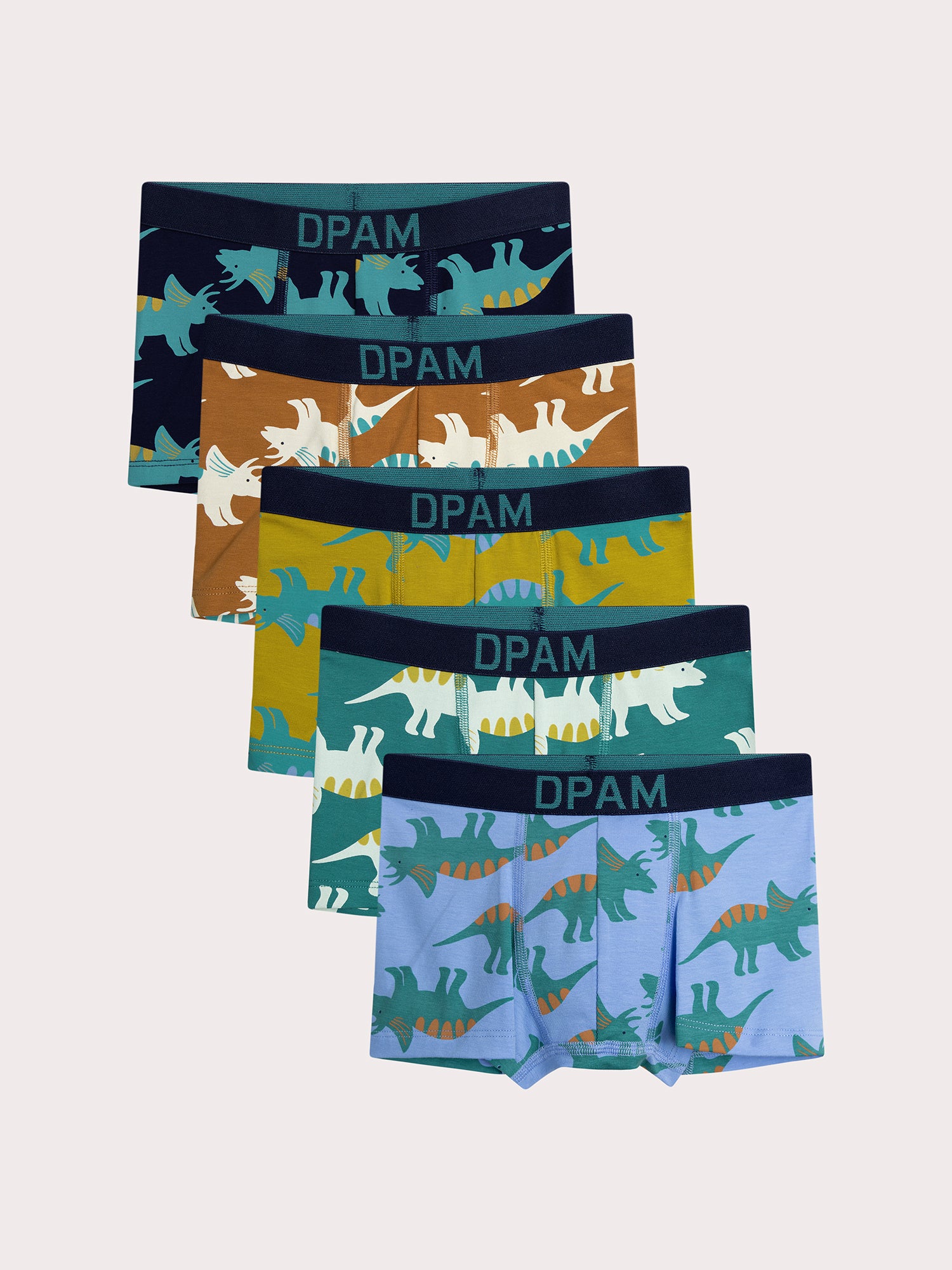 Lot de 4 boxers dinausaures  pour enfant garçon