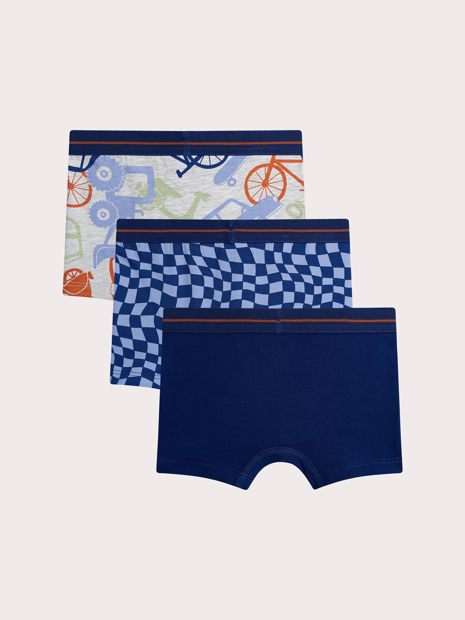 Lot de 3 boxers véhicules pour enfant garçon