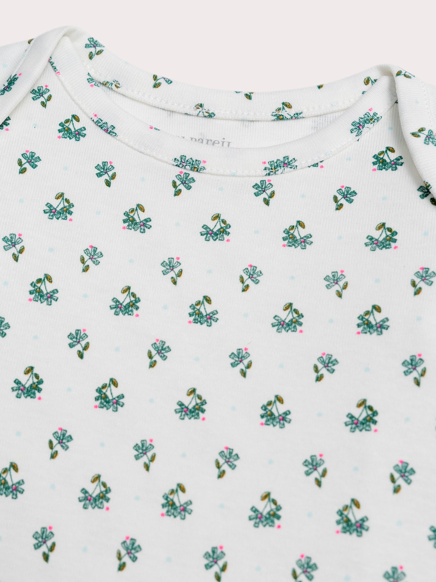 Lot de 2 bodys fleurs pour bébé fille