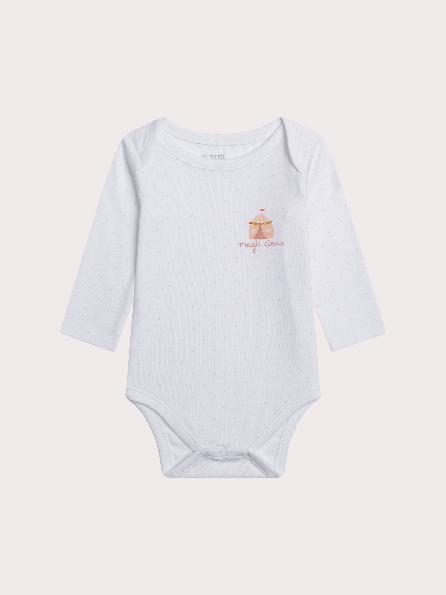 Lot de 2 bodys cirque pour bébé fille