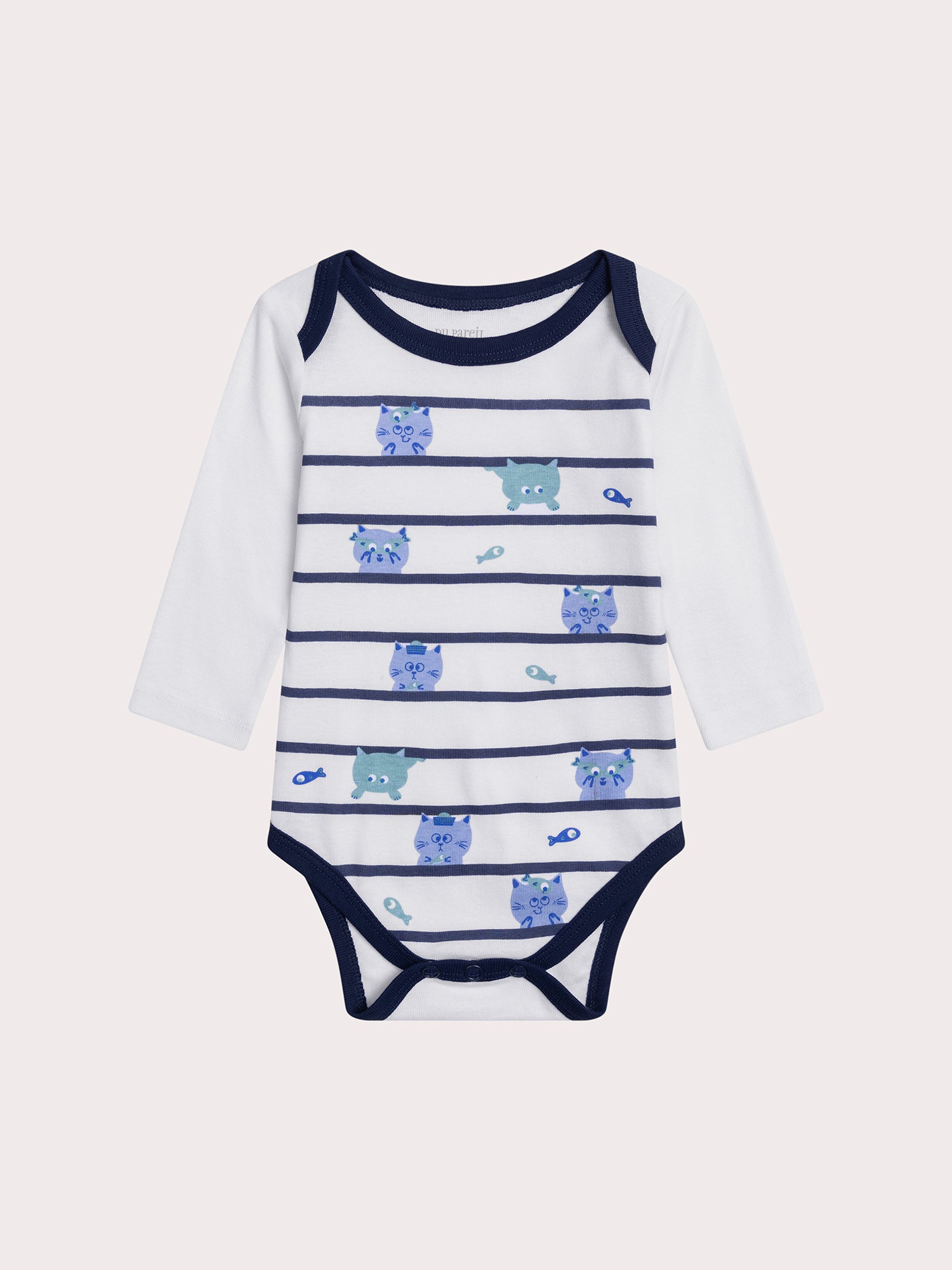 Lot de deux bodys chat pour bébé garçon