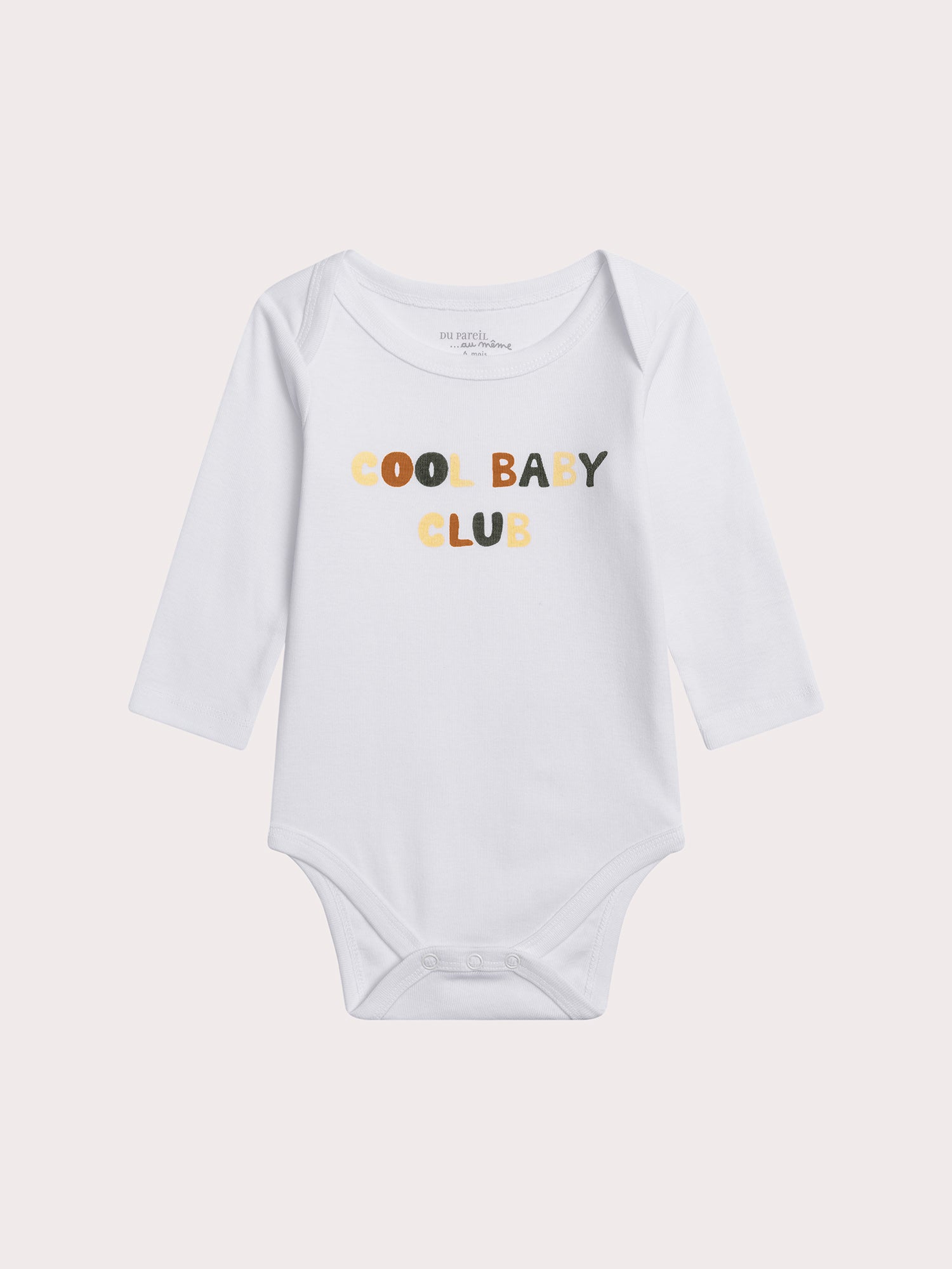 Lot de deux bodys joyeux pour bébé garçon